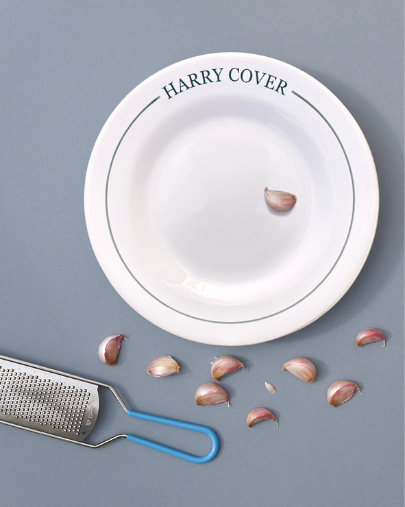 Des assiettes pour les primeurs-traiteurs Harry Cover