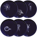 Coffret de 6 assiettes M Abysses