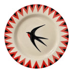 Coffret de 4 grandes assiettes Bistrot Hirondelles