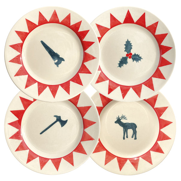 Coffret de 4 assiettes Bistrot Noël