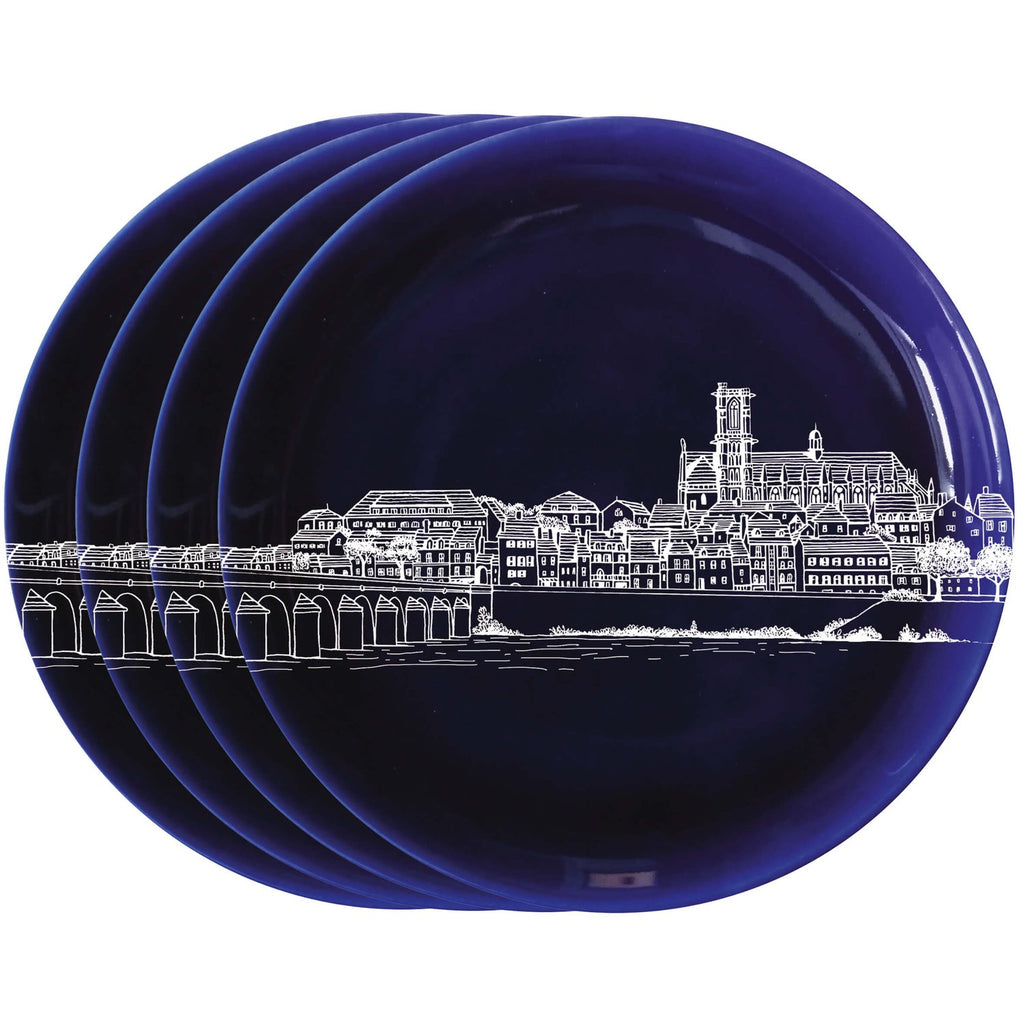 Assiette M Nevers Bleu de Nevers
