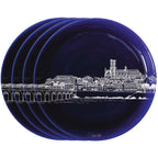 Assiette M Nevers Bleu de Nevers
