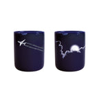 2 petits gobelets Bleu nuit