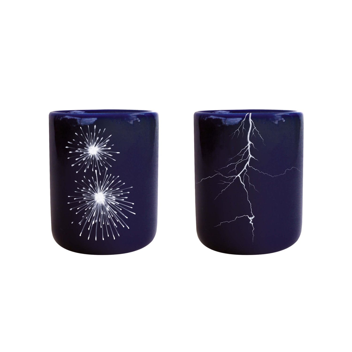 2 petits gobelets Bleu nuit