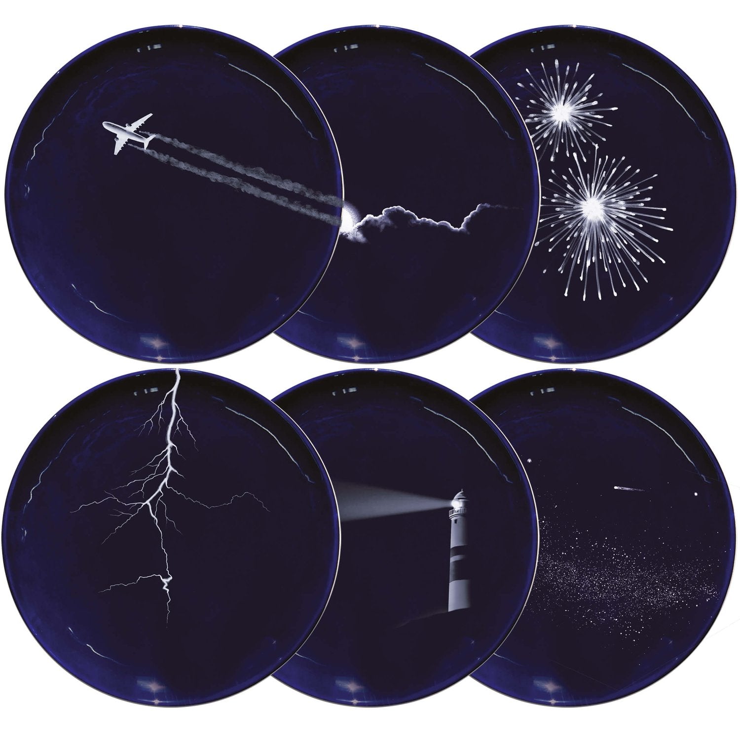 Assiette L Bleu nuit