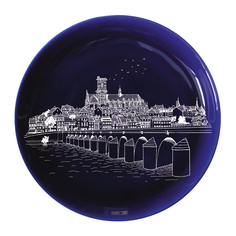 Plat XL  Pont de Loire - Bleu de Nevers