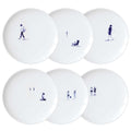 Coffret de 6 assiettes M Plage
