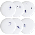 Coffret de 6 assiettes L Ski