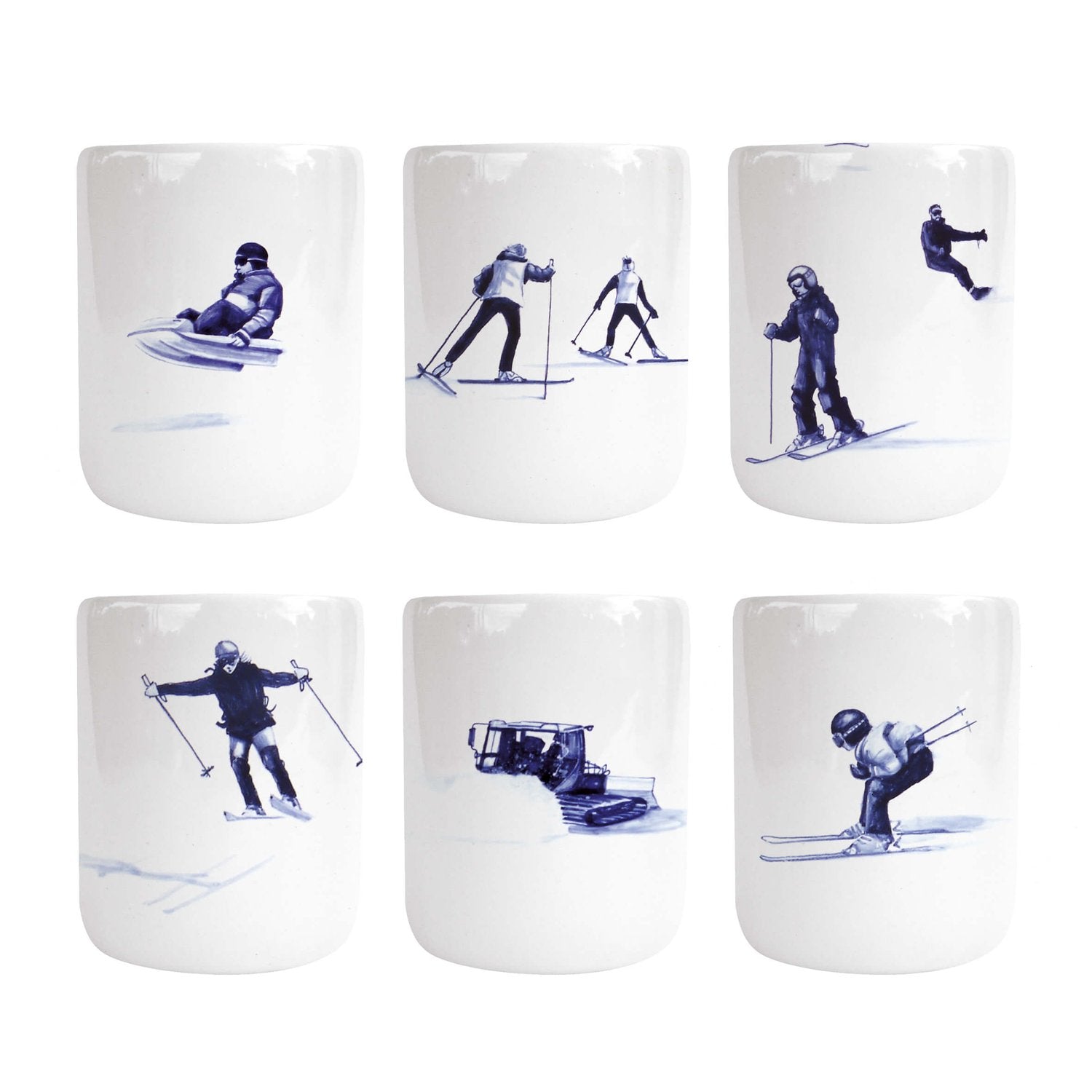 2 petits gobelets Ski