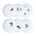 Coffret de 6 assiettes XS Ski