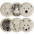 Coffret de 6 assiettes M Sauvage