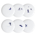 Coffret de 6 assiettes S Ski