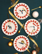 Coffret de 4 assiettes Bistrot Noël