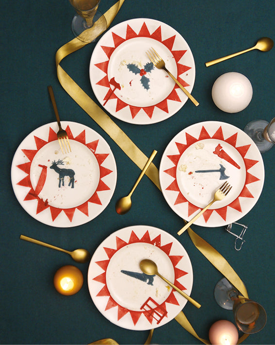 Coffret de 4 assiettes Bistrot Noël